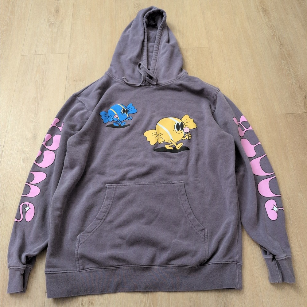 Cody Ko Graphic Hoodie Purple Mauve Cartoon Candy Pullover Mens Large